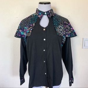 Mine & Bills Vintage 80s Western Button Down Small